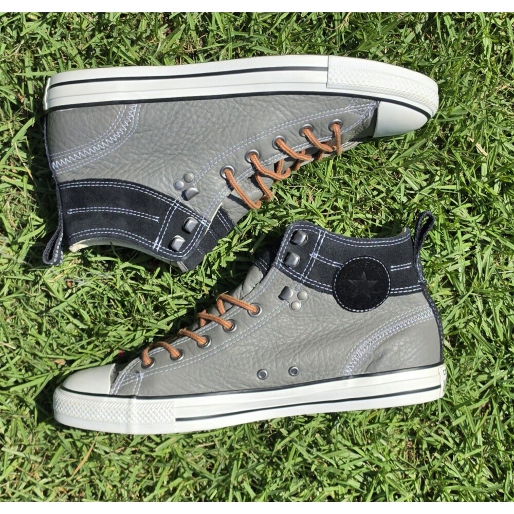 Converse Chuck Taylor All Star Hiker Hi 2 Charcoal Leather Men= 10.5 Women=12.5
